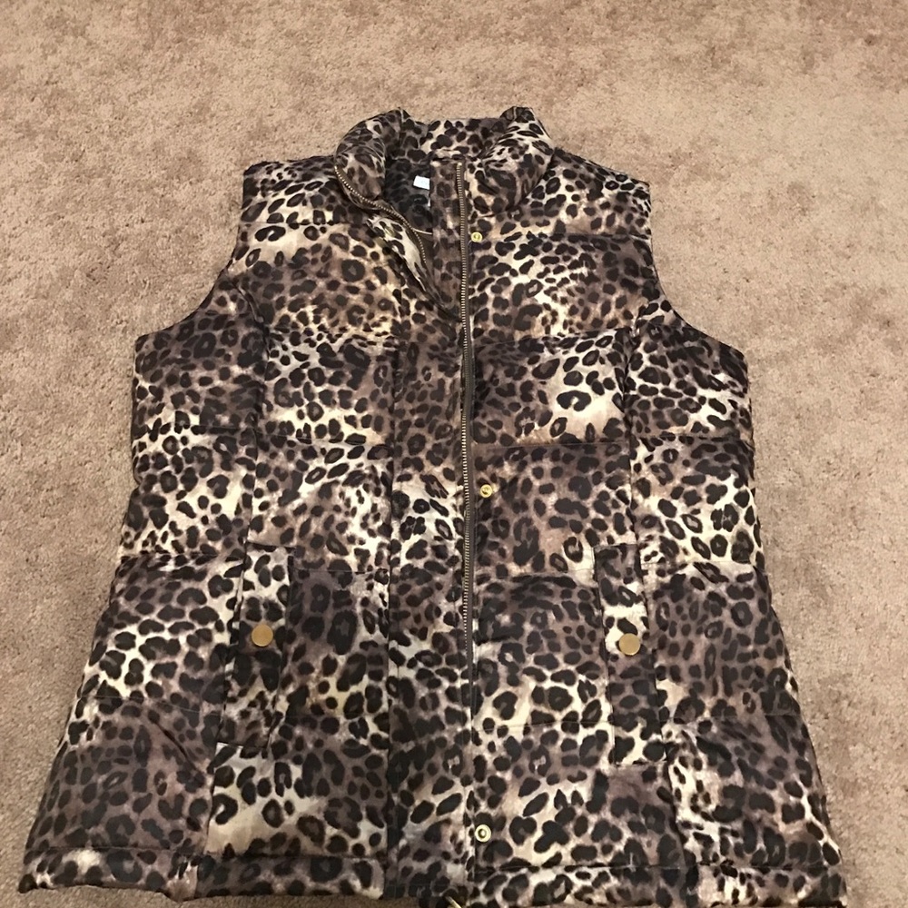 Leopard Bubble Vest