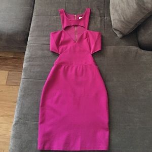 Purple sexy mini dress