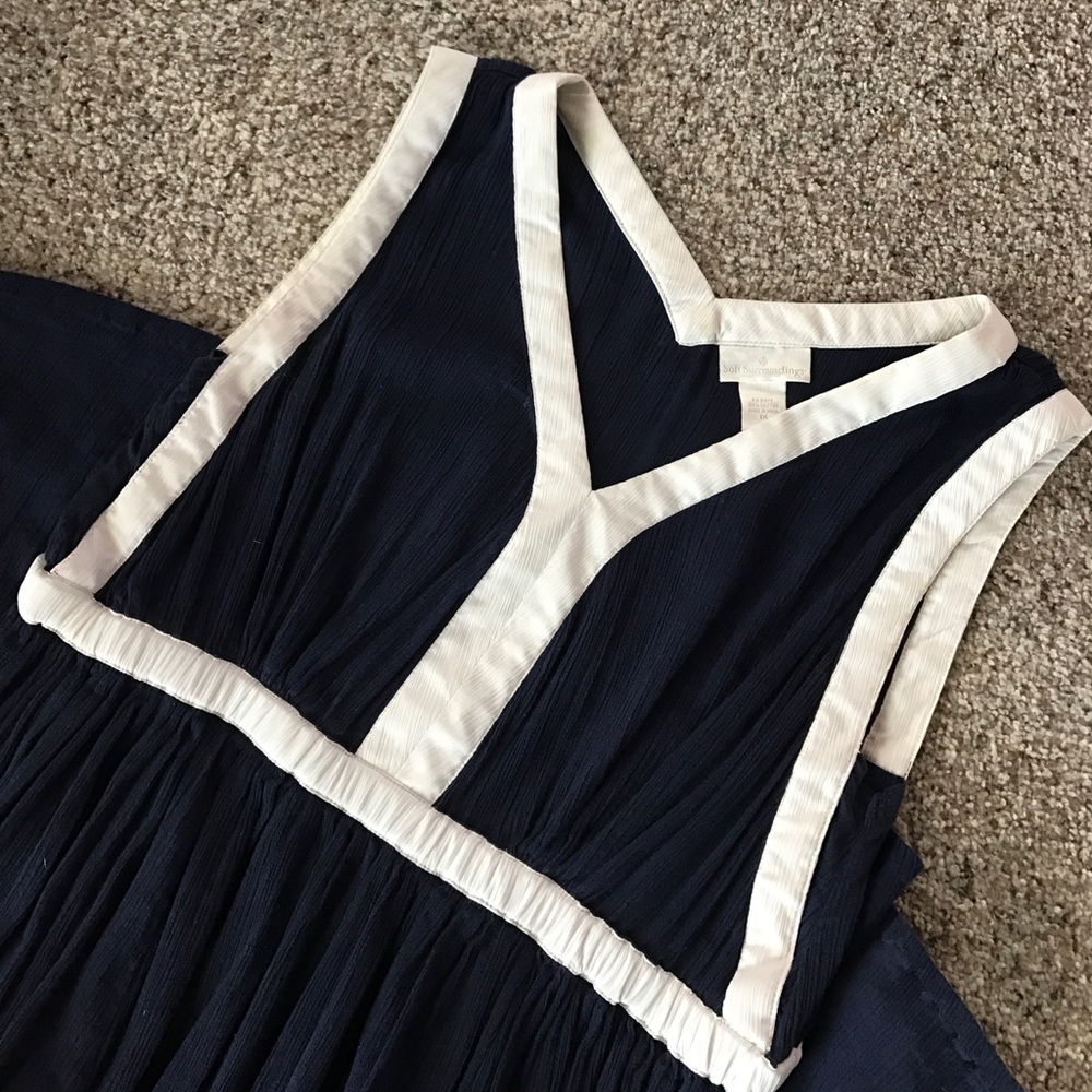 SALE 🎈Navy + White Maxi Soft Surroundings, 1X