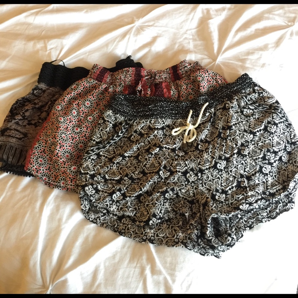 3 BUNDLE Boho Shorts