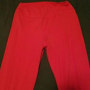 Lularoe leggings Dark Coral OS