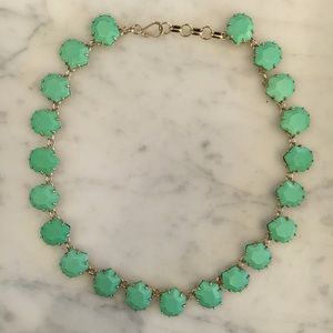Kendra Scott gold and turquoise Sam necklace