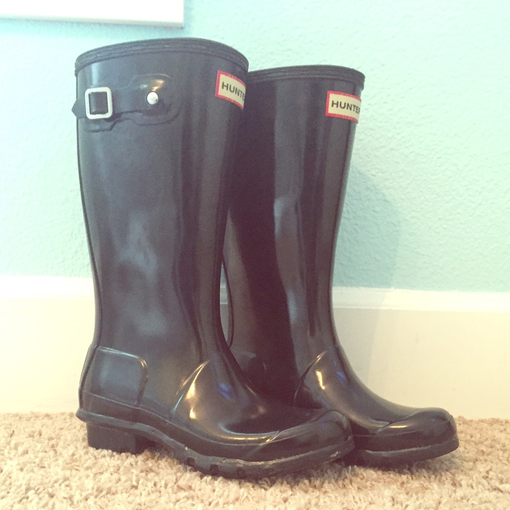 Kids gloss hunter boots