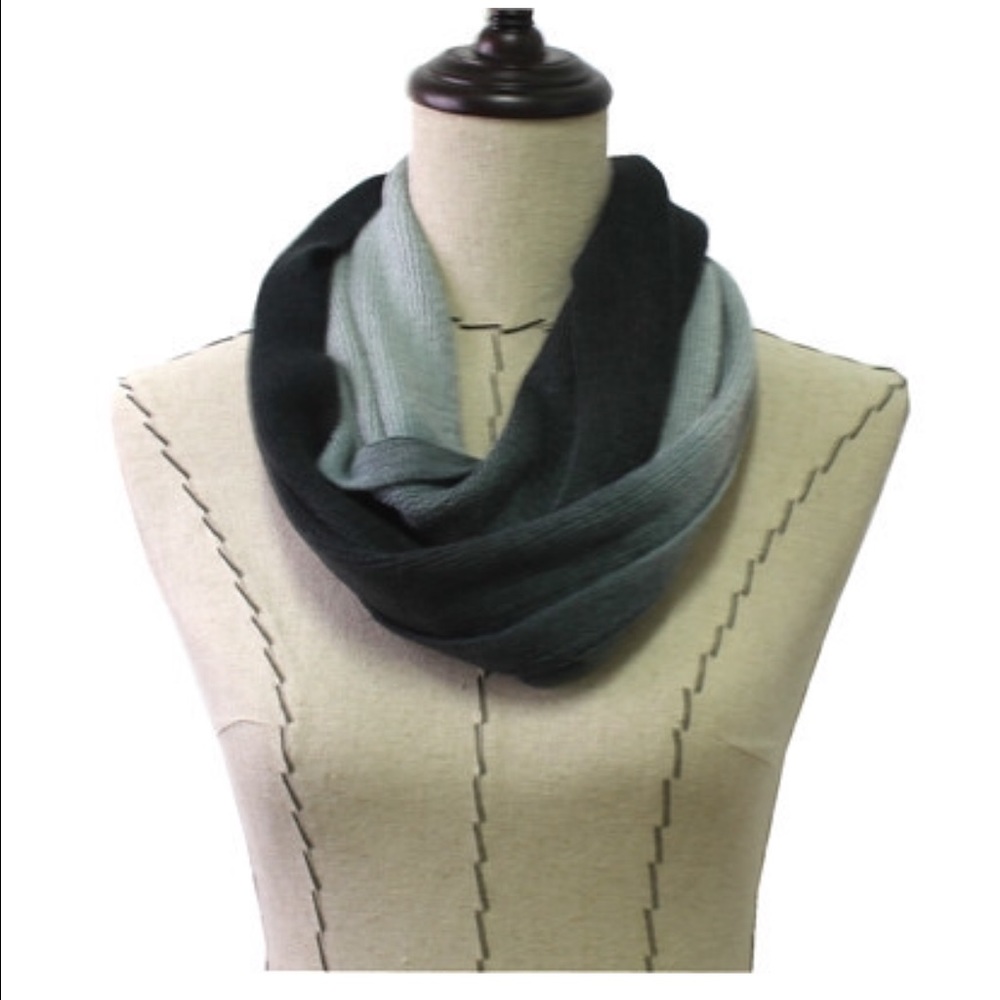 Black Ombré Long Scarf