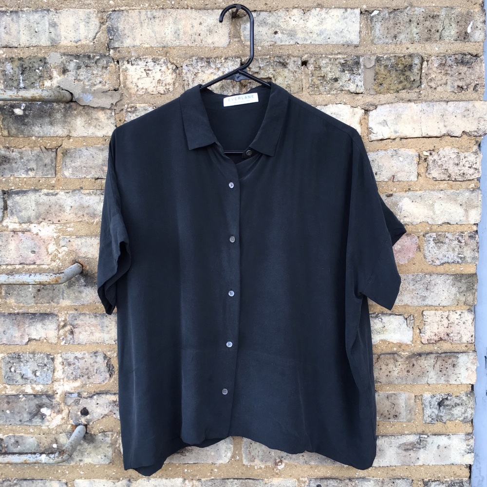 Everlane Silk Square shirt, size 8