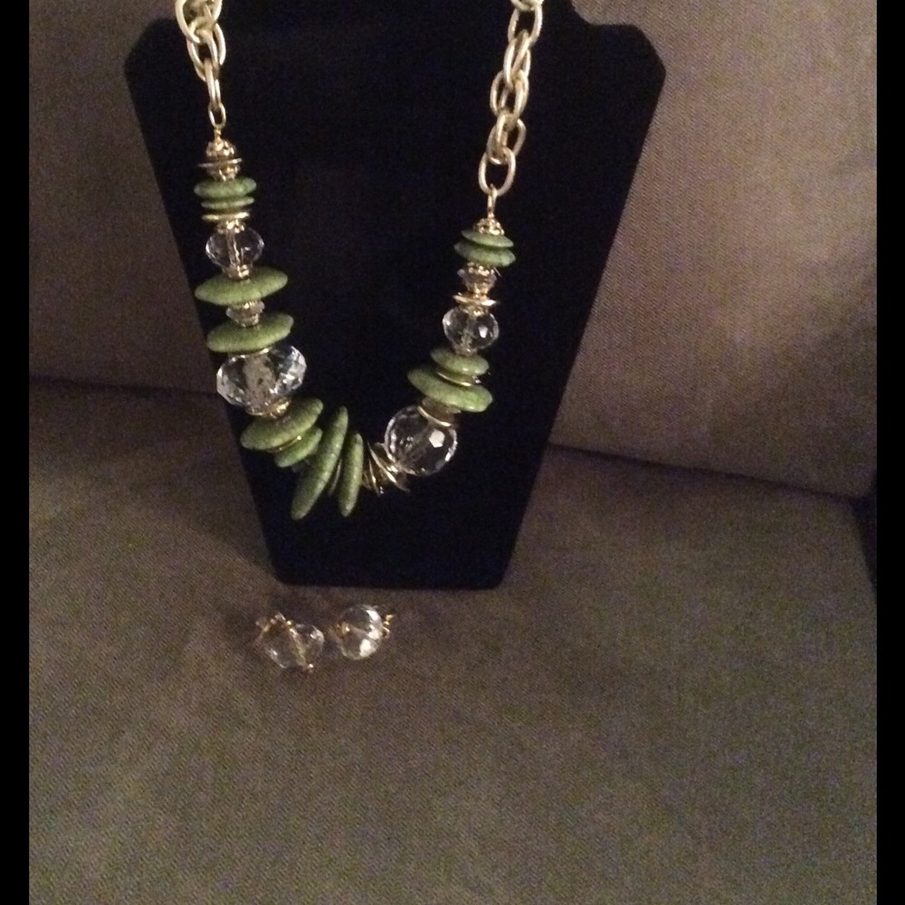 Necklace and matching earrings