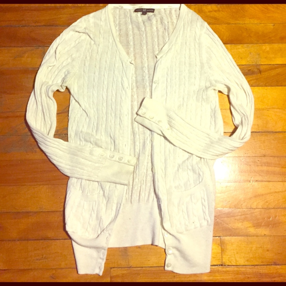 Gap Delicate Cream Colored Cardigan