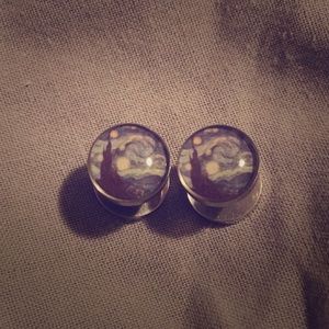 Starry Night Earring Plugs