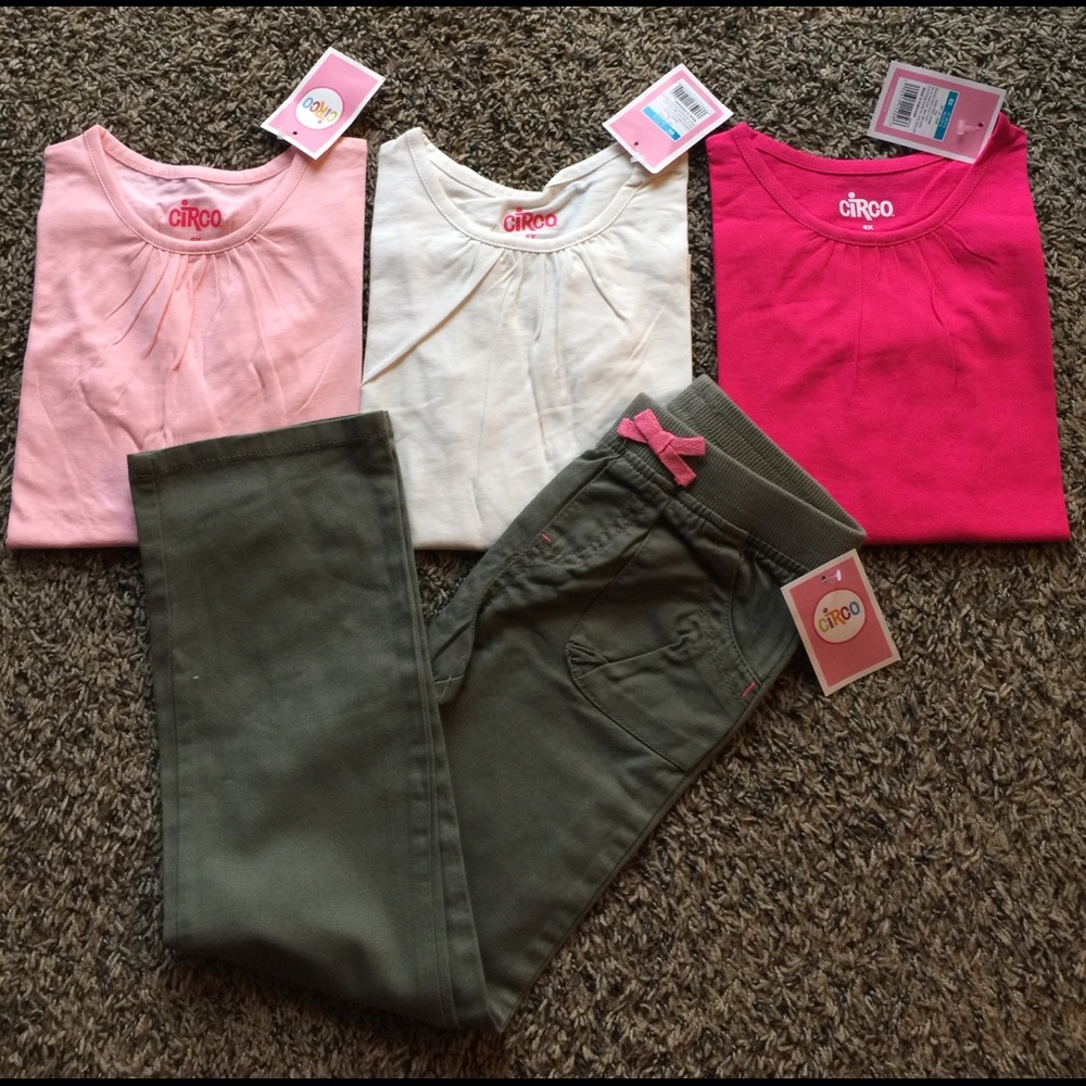 NWT (3) CIRCO LONG SLEEVED SHIRTS (1) CIRCO PANT
