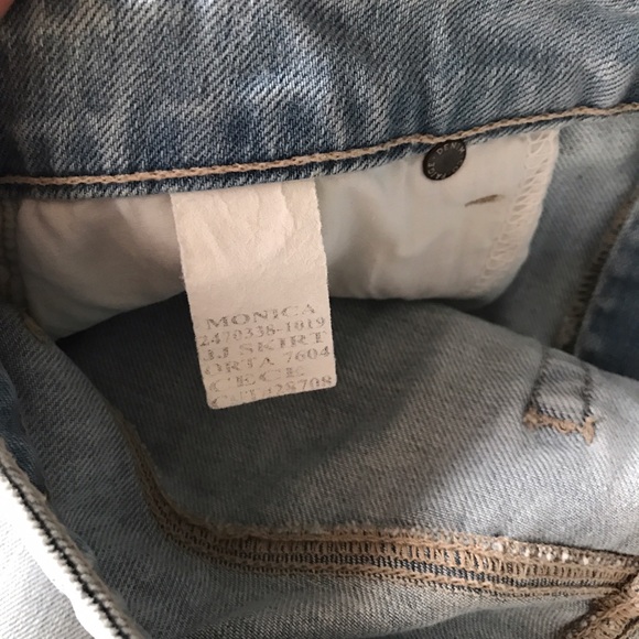 Paige Jeans denim "Jimmy" mini skirt - Picture 6 of 8