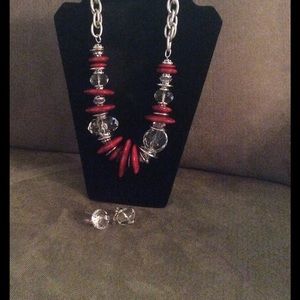 Necklace and matching earrings