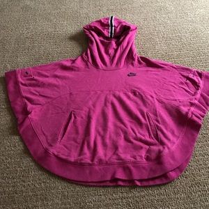 NIKE hoodie sweatshirt poncho cape in M