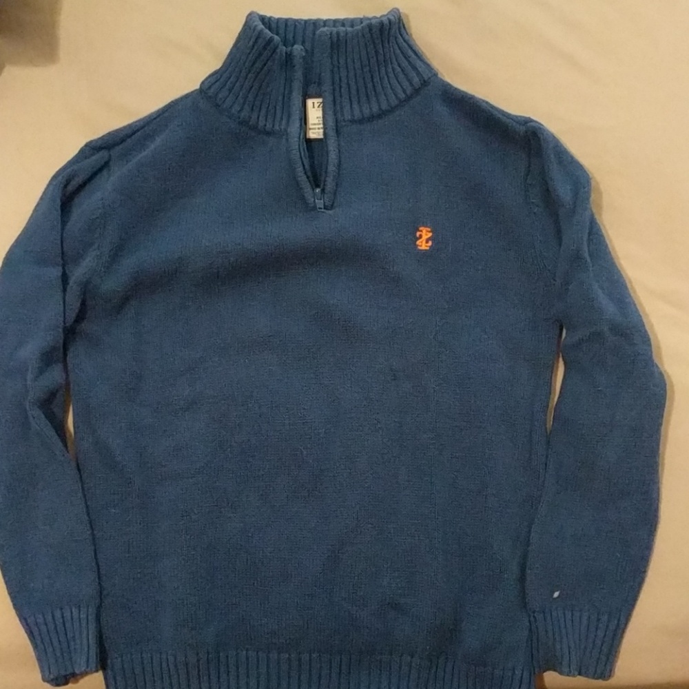 Blue cotton Izod sweater