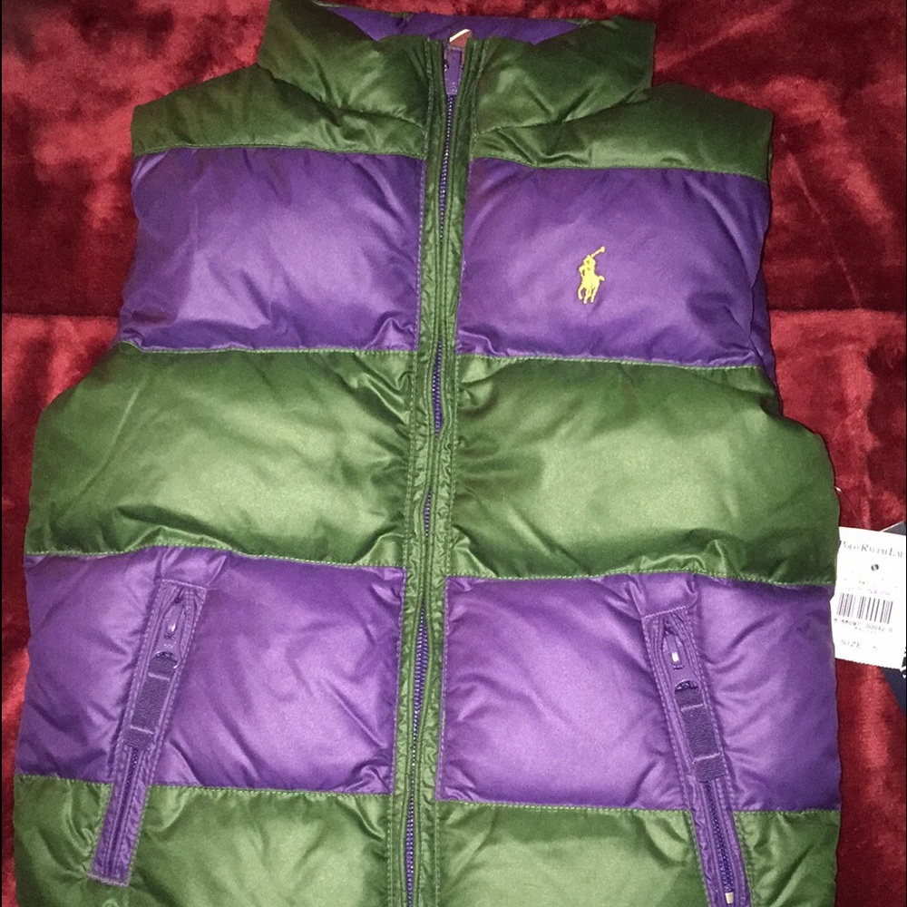 Ralph Lauren Polo Girls Reversible Puffer Vest