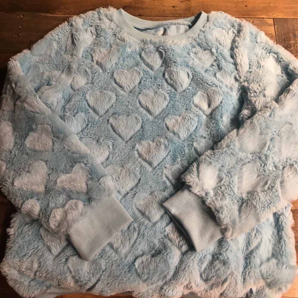 Fuzzy Heart Sweatshirt | Children's Place