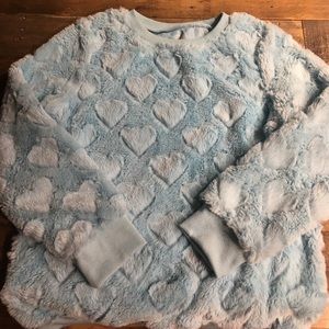 Fuzzy Heart Sweatshirt | Children's Place
