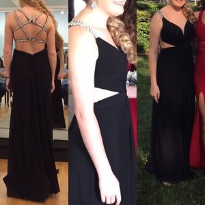 Beautiful black prom dress