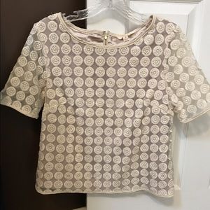 Cream colored crop top