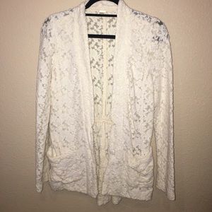 Free People Lace Cardigan