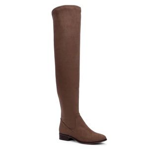 Thigh high pull on boot