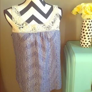 Loft Lace Flowy Tank