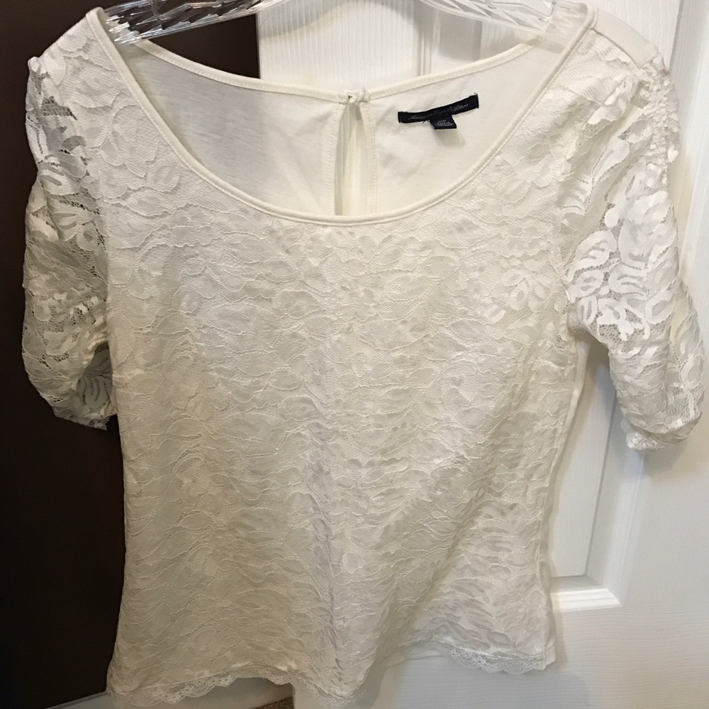 American eagle lace crop top