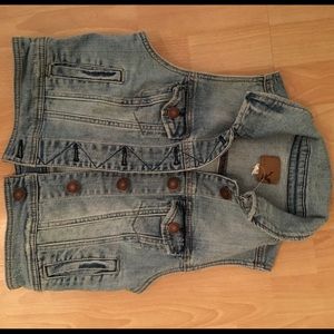 American eagle jean vest