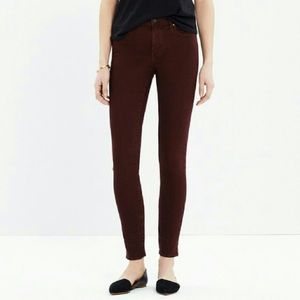 Madewell 9" High Riser Garment Dyed Skinny