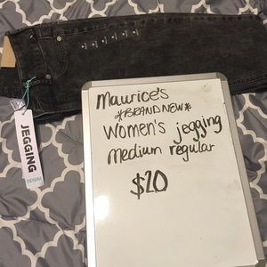 Maurice's dark wash jegging