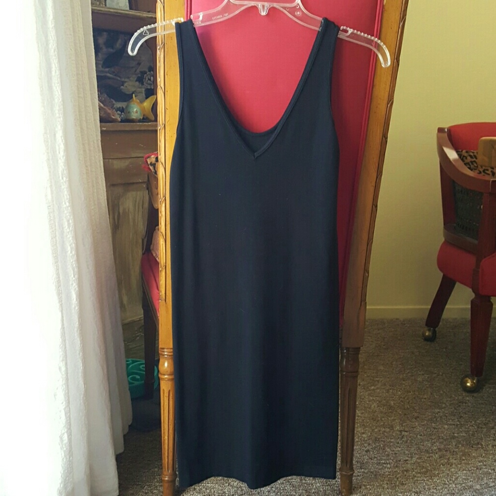 ***sold***little black sexy fitted clingy dress