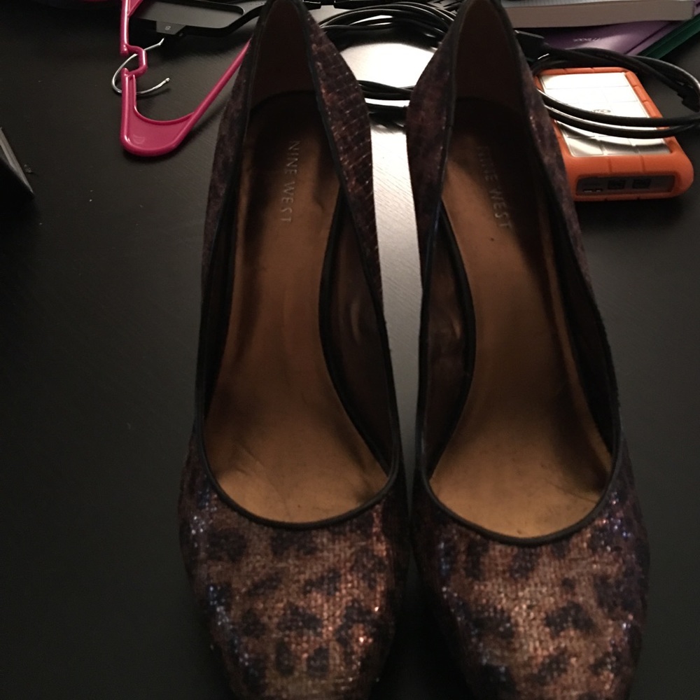 Nine West leopard heels!