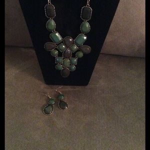 Necklace and earrings