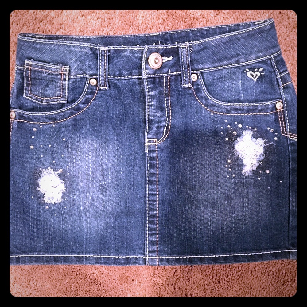 Justice Blue Jean Skirt