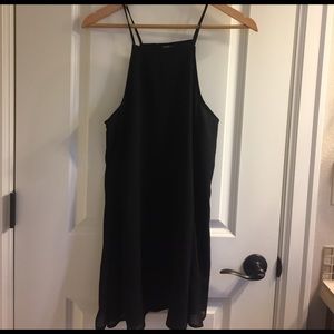 Brandy Melville black chiffon shift dress