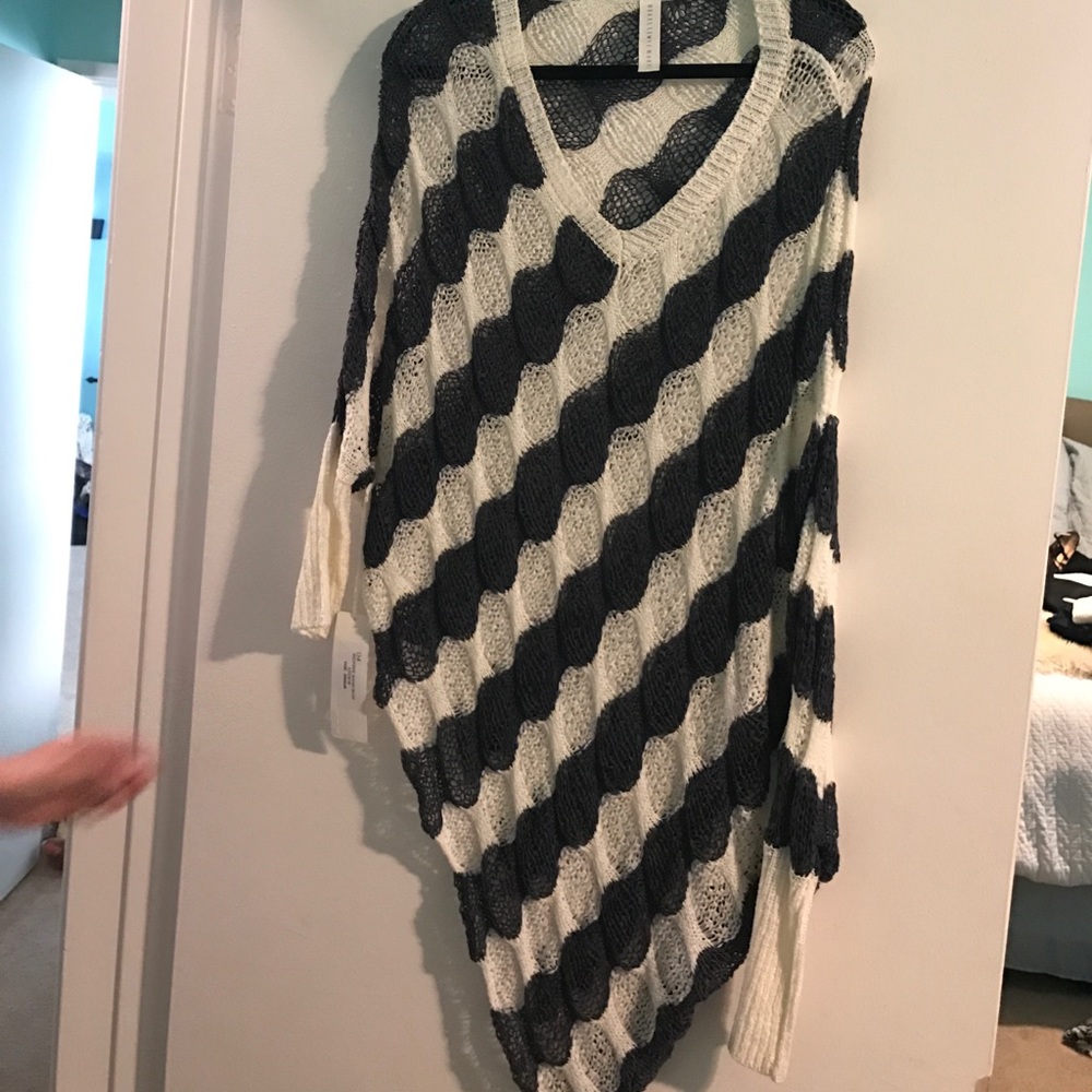 Asymetrical drape sweater by Seven Times Seven