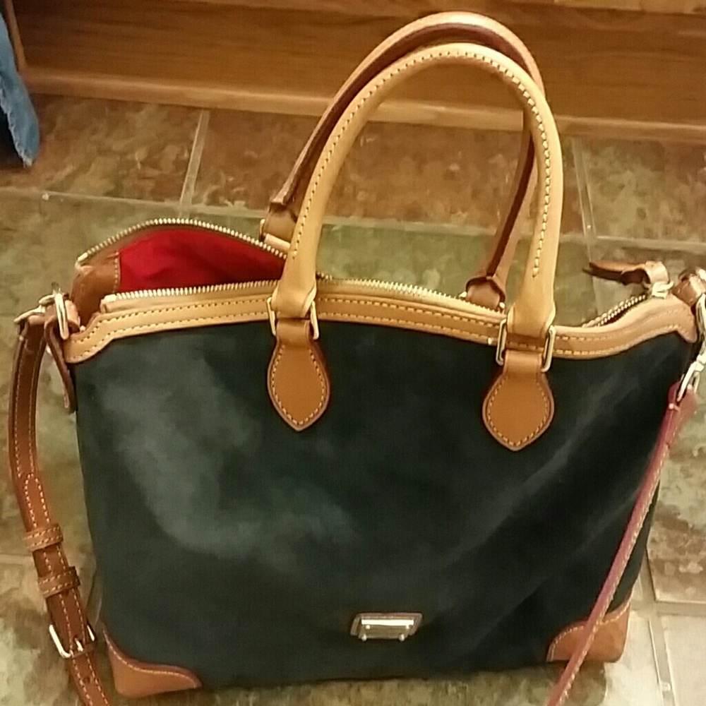 Dooney & Bourke. Navy Suede Handbag