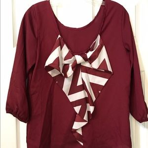 Bow back boutique blouse
