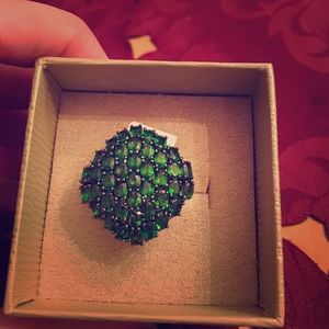 Russian Chrome Diopside Ring- Green