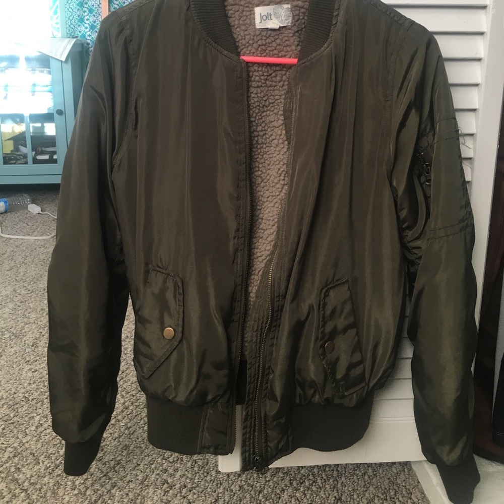 Army Green Bomber Jacket