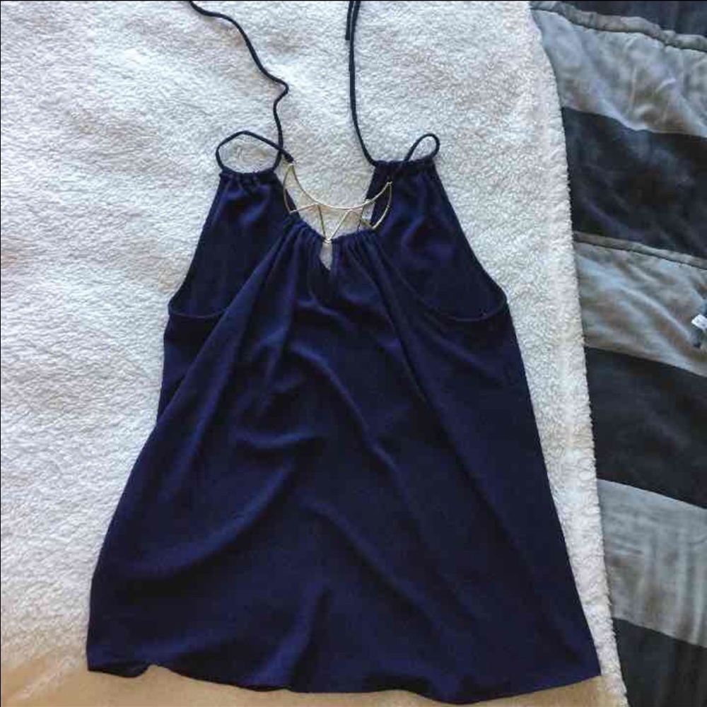 NEW Navy blue halter top