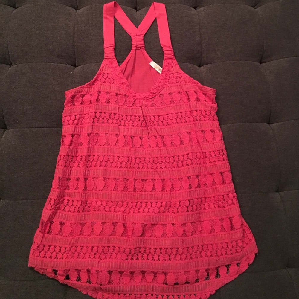 Rewind XS coral top