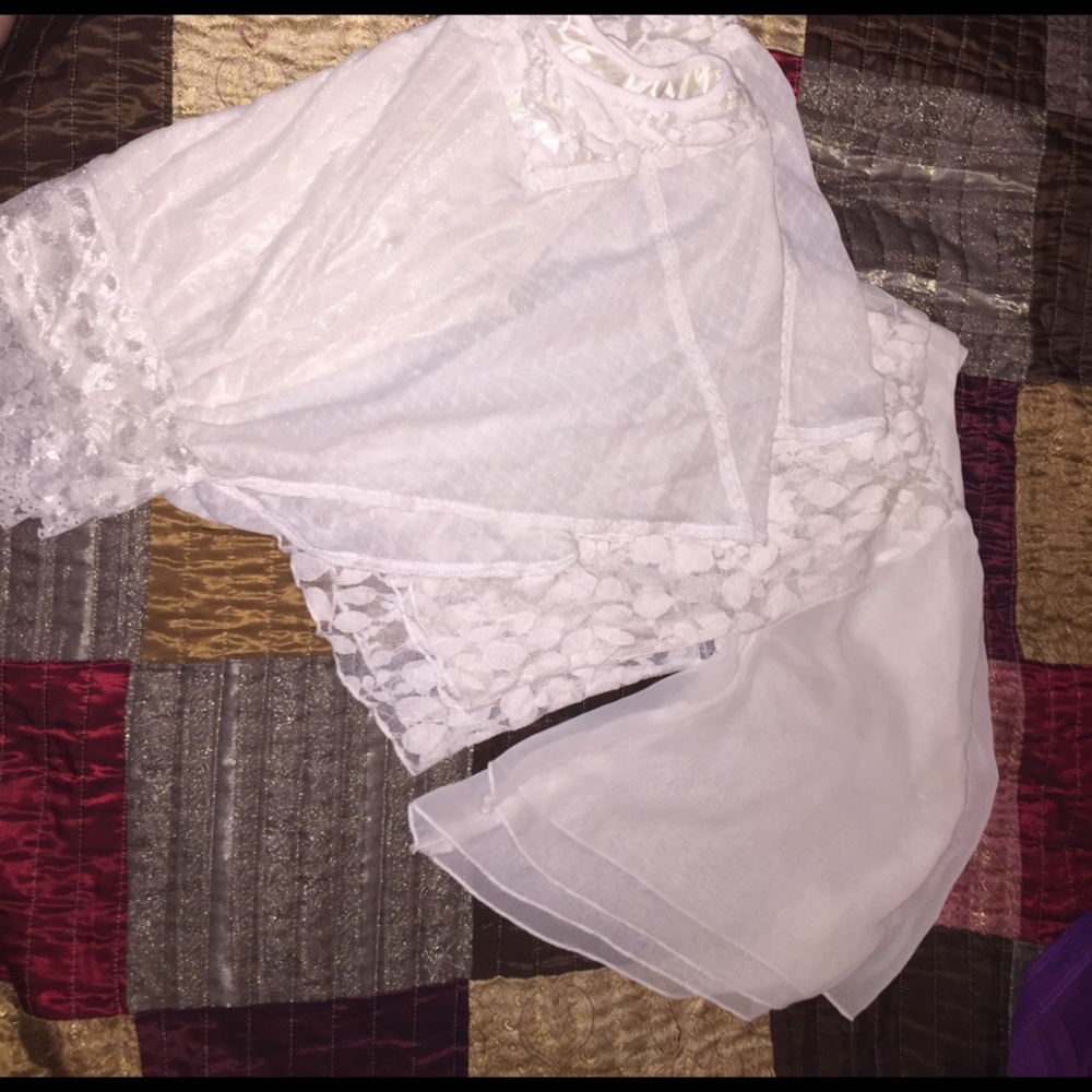TWO flowy lace shirts:)))