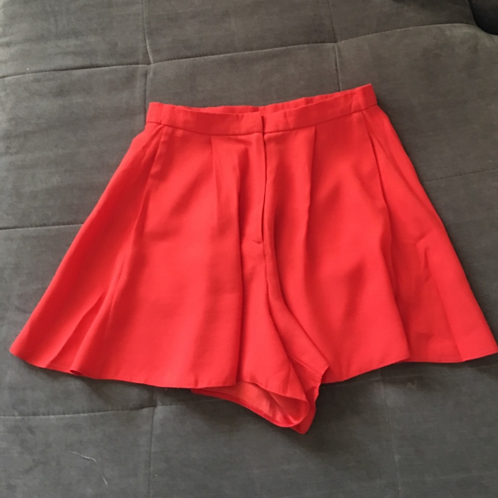Bright orange shorts