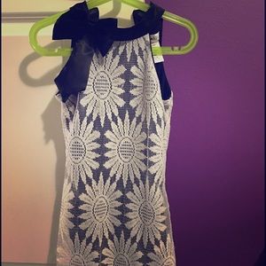 💖 B/W party lace mock neck dress 💖🎉