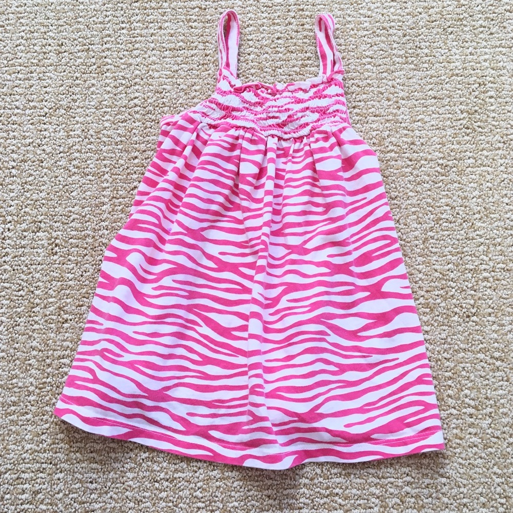 💚 Children's Place Pink Zebra Dress