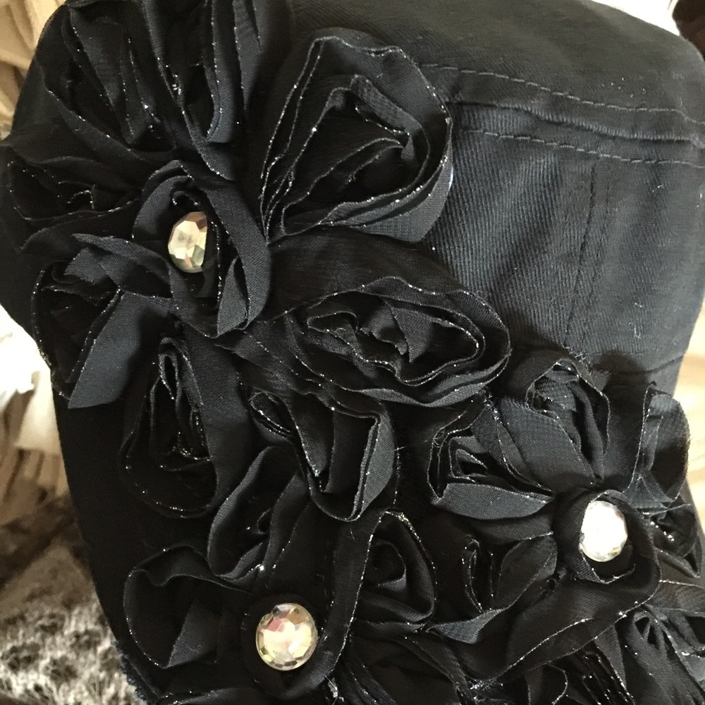 🌷CADET DISTRESSED BLACK WOMANS VINTAGE  HAT