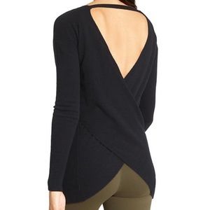 Athleta Black Cashmere Tunic Sweater (size XS)