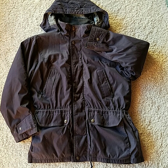 St John's Bay Navy Coat Removable Quilted Lining - Picture 2 of 8