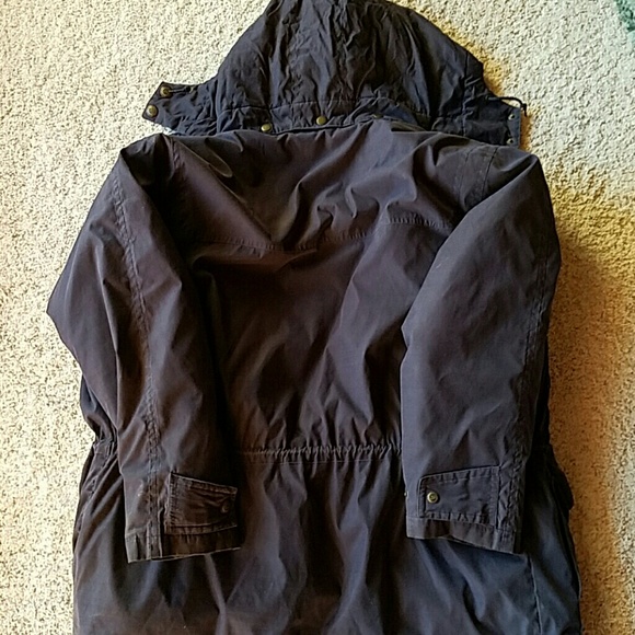 St John's Bay Navy Coat Removable Quilted Lining - Picture 7 of 8