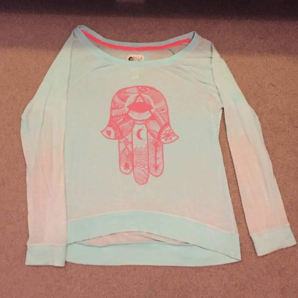 Blue Billa Bong Long Sleeve Shirt
